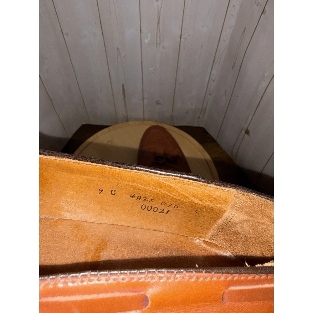 Alden For Brooks Brothers Tassel Loafers size 9 C Brown‎